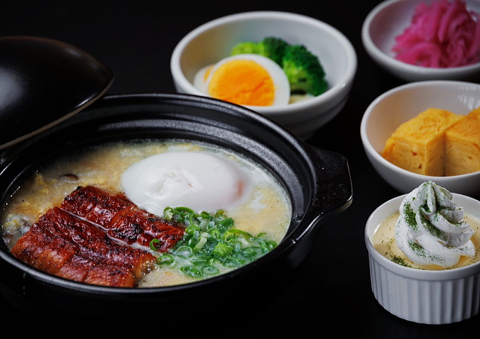 鶏だし香る鰻卵雑炊膳